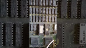 Тестирование мат. платы с 286 процессором 12 мегагерц. Оперативная память 512 кб.