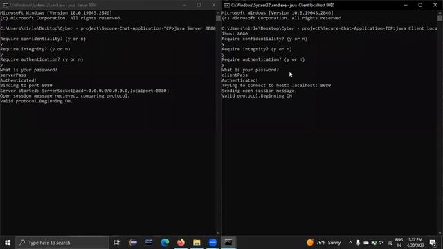 secure chat Application using Java смотреть онлайн