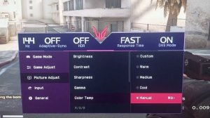 LG 24GN60R-B Setting FOR CS:GO 144Hz