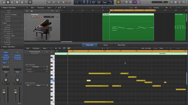 Logic Pro X - Video Tutorial 34 - MIDI Quantization pt. 3 - Q-Strength, Q-Range, Q-Flam