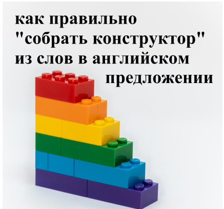 Как правильно "собрать конструктор" из слов в английском предложении | АНГЛИЙСКИЕ ФИШКИ