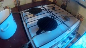 Вафли в форме на газу вафельные коржики