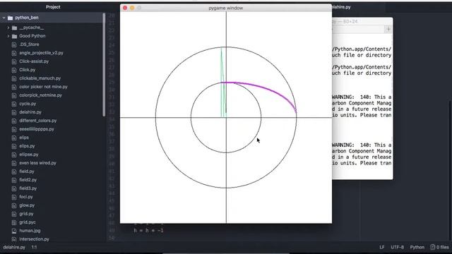 Drawing an ellipse (De La Hire) in Python смотреть онлайн