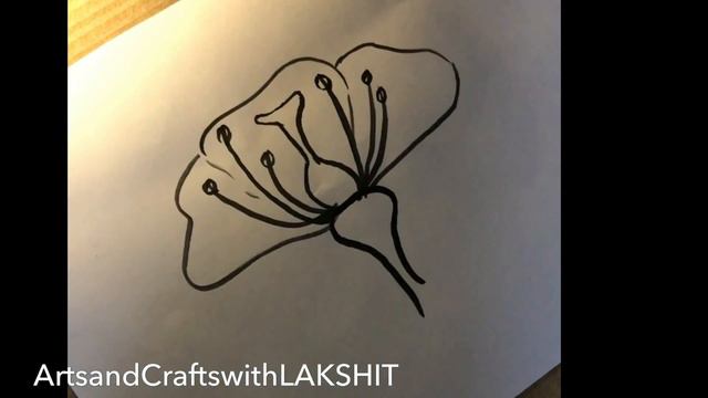 Let’s draw ‘China-Rose’ (Hibiscus rosa sinensis) || ArtsandCraftswithLAKSHIT ☑️ смотреть онлайн
