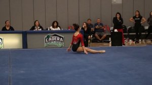 Avery Byun 2nd Place Floor Pacific Classic 2020 Wildfire Gymnast Level 9