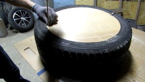 Сабвуфер из старой шины