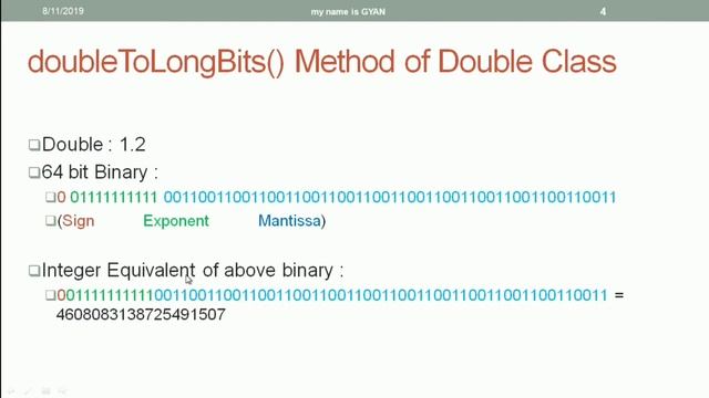 Wrapper Classes in Java | #51 | doubleToLongBits() Method of the Double Wrapper Class in Java