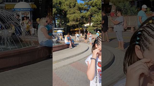 #Геленджик #чёрноеморе #центральныйпляж #фантан #набережная #вечер #море #прогулка