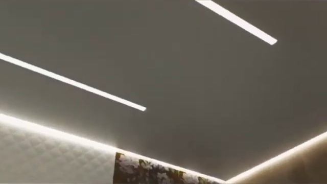 Парящий натяжной потолок + световые линии в прихожей смотреть онлайн