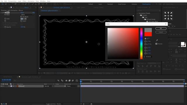 Christmas lights Animation in Adobe After Effects | No Plugin required смотреть онлайн