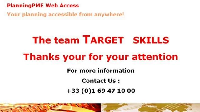 Demo online scheduling PlanningPME Web Access (english) смотреть онлайн