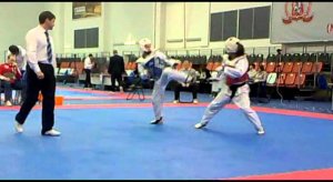 Taekwondo WTF. Первенство Москвы. 16.02.2013 Тиханова-Меляева