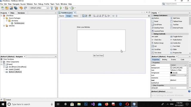 How to use Text Area in java netbeans | JTextArea in java | Using Text Area in java tutorial
