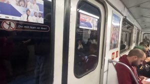 Поездка на поезде метро "Номерной" от ст. "Горьковская" до ст. "Невский Проспект" 2 линии| СПБ