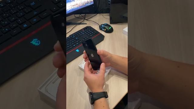 Распаковка IPHONE 12 Black/чёрный на 128 Gb. Первое впечатление от Айфон 12. смотреть онлайн