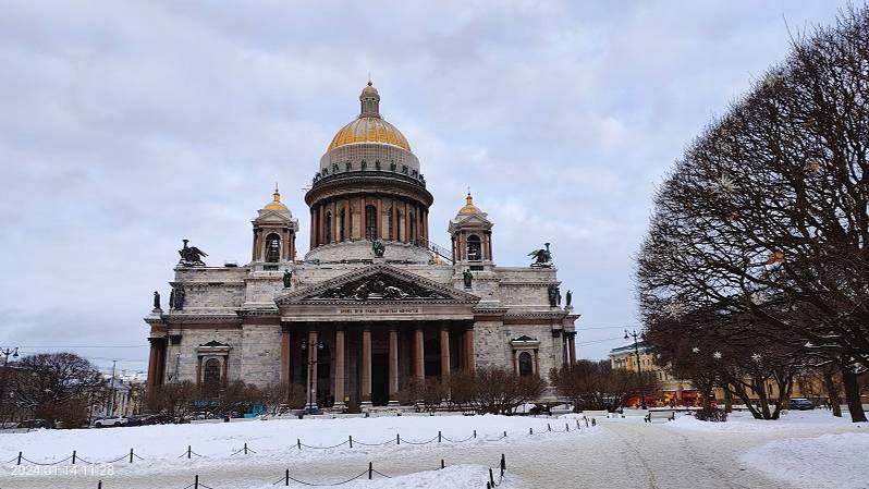 Исаакиевский собор. 14 января 2024 года