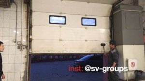 РЕМОНТ ВОРОТ на автомойке Замена пружин на секционных воротах (Салтыковская 51)
