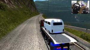 VOLVO FM NA PRANCHA - SUBINDO A SERRA DO RIO DO RASTRO - MAPA RBR - VOLANTE G27!!!