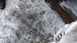 Долбим лед. Или как быстро открыть ворота гаража зимой