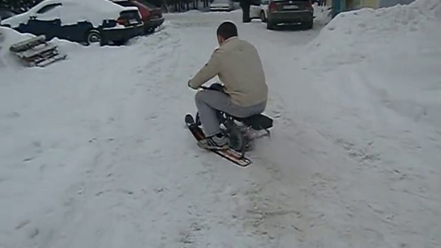 детский снегоход, буран своими руками, прикол, смотреть онлайн