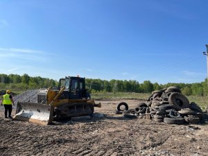 В Калининском районе началась рекультивация бывшей свалки в Пашино