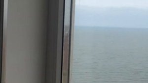 Панорамный вид на Каспийское море с 20 этажа
