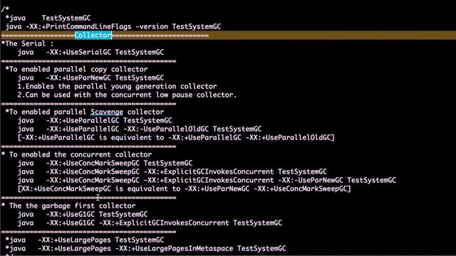 garbage collector alogorithms in java