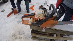 Бензопила Echo CS 353ES проверка работы и запуск