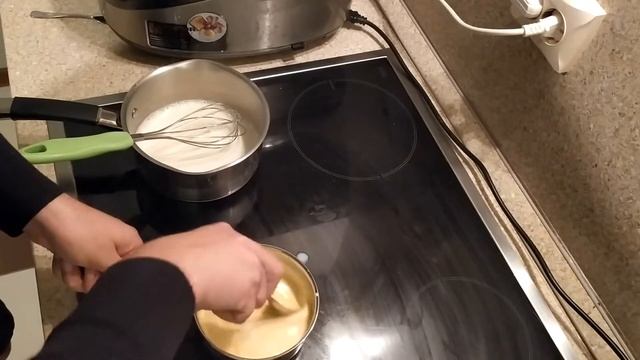Заварной крем на желтках