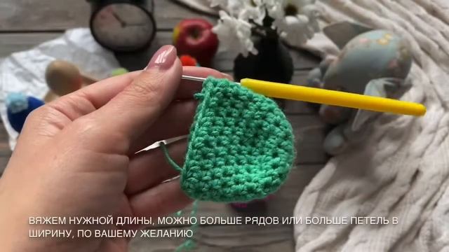 Вязаная шапочка с помпончиком для украшения яиц смотреть онлайн