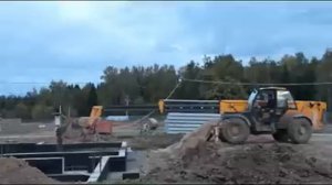 Работа телескопического погрузчика JCB 540-140