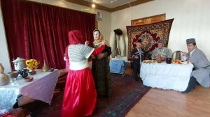 Обряд по случаю рождения и укладывания ребёнка в колыбель в лезгинской семье. Курахский район 2022г