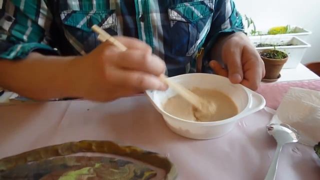 Декоративная отливка листа из гипса