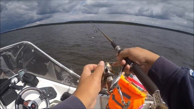 Как научить детей ЛЮБИТЬ ловить рыбу! Танечка и Окунь на джиг. смотреть онлайн