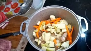 Бараньи ребра с овощами в казане.бараньи ребра.бараньи ребра в казане.За добавкой к Серго.