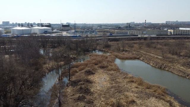 Река Пехорка вдоль ЖК Самолет и Марусино