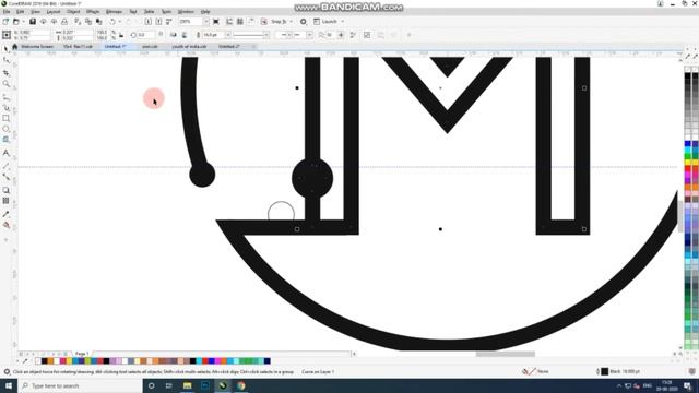Coreldraw Tutorial | M Logo Design | Best Logo Design | Neon Effect | Dsa Graphic | Hindi & Urdu