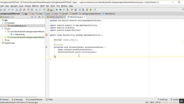 Android Studio Tutorials - 9 - Casting of EditText - YouTube смотреть онлайн