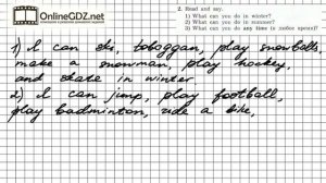 Unit 1 Section 1 Задание №2 - Английский язык "Enjoy English" 4 класс (Биболетова)