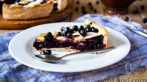 Ягодное лукошко.
ПИРОГ С ЧЕРНИКОЙ