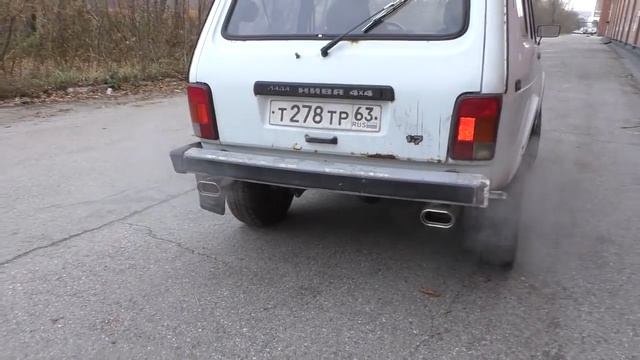 Раздвоенный глушитель MUTE на ВАЗ 21213 Нива смотреть онлайн