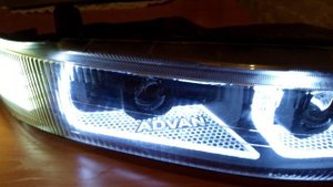 Передняя оптика кастом на мой галант 8