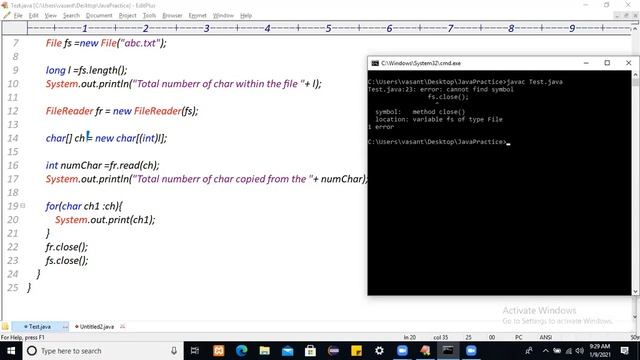 Java File Handling | FileReader Part02