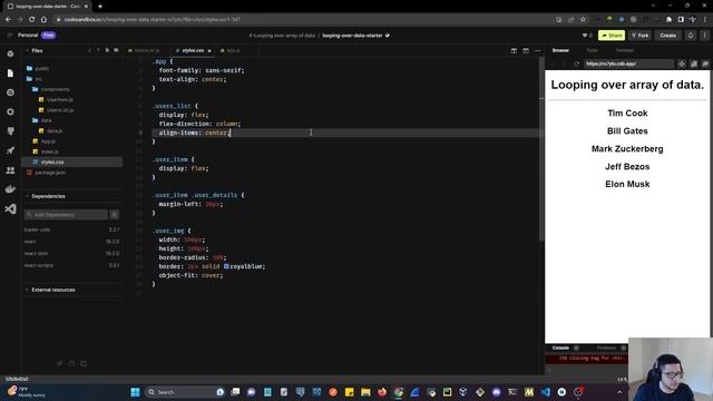 How to loop over data in React смотреть онлайн