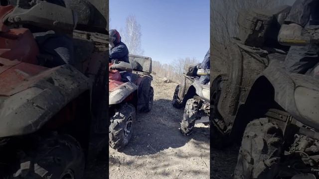 По лужам на квадроциклах. Катаем на полноприводных cf moto