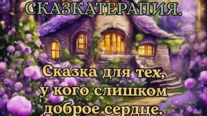 СКАЗКАТЕРАПИЯ. Сказка для тех, у кого слишком доброе сердце. Авторская сказка | МЕД