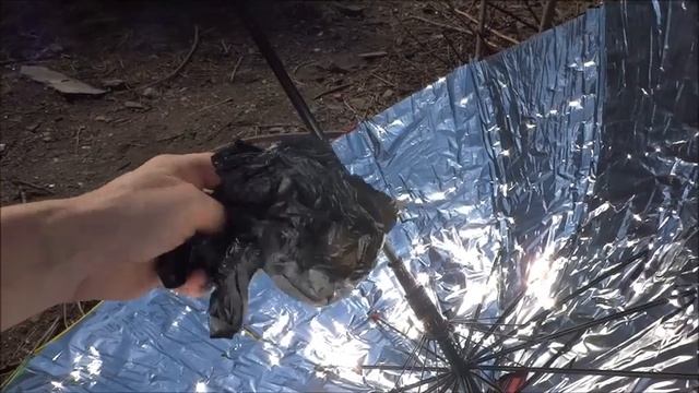 ☀️ СОЛНЕЧНЫЙ ЗОНТИК ☀️ Испытания самодельного Солнечного Концентратора из зонта и скотча  (часть2)