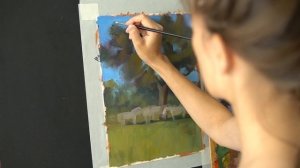 Масляная живопись для начинающих. Рисуем пейзаж #5 Oil painting art tutorial
