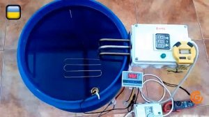 Тест погружного ТЭНа с электронным терморегулятором.