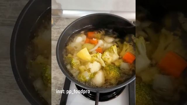 Сырно-овощной крем-суп смотреть онлайн